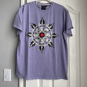 RED HOT CHILI PEPPERS Tour Shirt Size M 2022 rare Purple Rare Grunge Tshirt